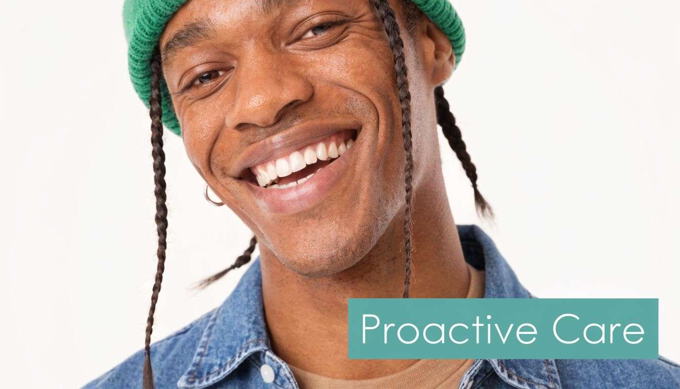 A smiling young man with braided hair and a green beanie hat posing against a white background.